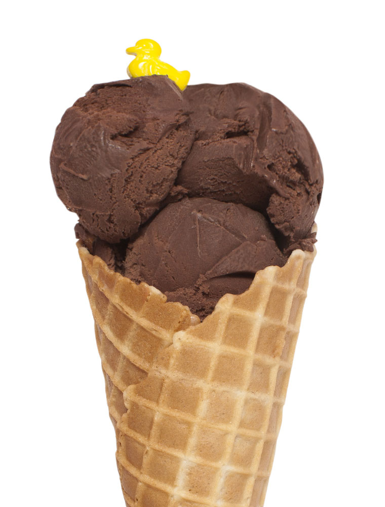 Ice cream cone with Chocolate flavour ice cream