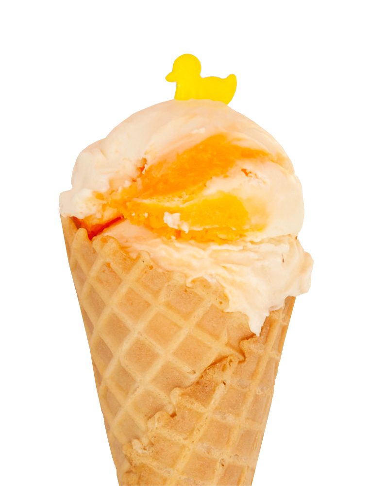 Duckies Dairy Bar Orange and Cream ice cream flavour